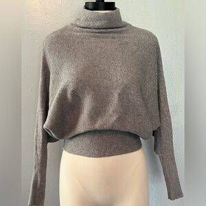 Philosophy cropped ribbed sweater with dolman sleeves, size xsmall